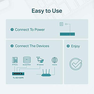 TP-Link TL-SG105PE Switch Zwart - thumbnail