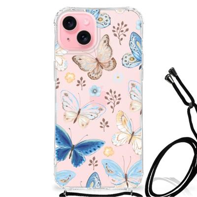 Case Anti-shock voor iPhone 15 Plus Vlinder Case Anti-shock voor iPhone 15 Plus Vlinder