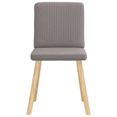 Eetkamerstoelen 4 st draaibaar stof taupe