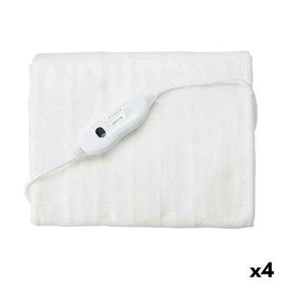 Elektrische deken Gift Decor Wit Polyester 80 x 1 x 150 cm 29 x 12 x 25 cm 60 W (4 Stuks)