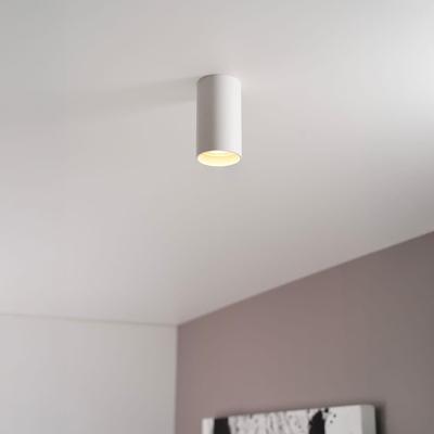 Canopus bianco s by LUSENZ - Cilindervormige opbouwspot in met mat witte coating