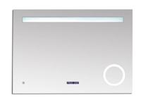 Best Design Badkamerspiegel Linet LED Verlichting 80x70 cm met Klok en Vergroting - thumbnail