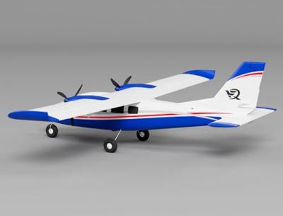 XFLY P68 Twin 850MM Wingspan ARTF - Blauw