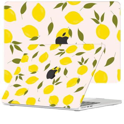 Lunso MacBook Air 15 inch (2023-2025) cover hoes - case - Squeezy Lemon