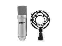 Omnitronic MIC CM-77 Studiomicrofoon Zendmethode:Kabelgebonden Incl. shockmount, Incl. klem XLR Kabelgebonden - thumbnail