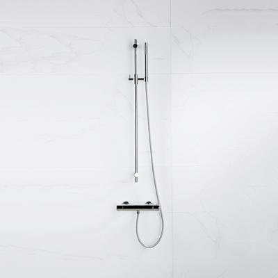 Fortifura Calvi douchekraan met glijstangset met staafhanddouche, metalen doucheslang chroom SW767487/SW496810/SW767373/SW377816 Fortifura Calvi douchekraan met glijstangset met staafhanddouche, metalen doucheslang chroom SW767487/SW496810/SW767373/SW377816