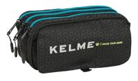 Pennenetui met 3 vakken Kelme Iron Zwart 21,5 x 10 x 8 cm - thumbnail