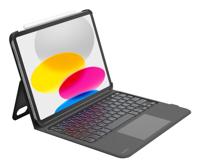Belkin Everyday toetsenbord met hoes voor iPad 10e generatie 10,9 inch, toetsenbord met achtergrondverlichting en handgreep, multi-gebarenbediening, Apple Pencil, QWERTZ, multimediatoetsen - thumbnail
