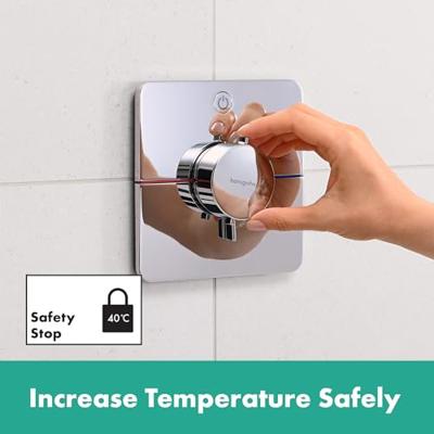 Hansgrohe ShowerSelect Comfort Q thermostaat inbouw voor 1 functie, chroom Hansgrohe ShowerSelect Comfort Q thermostaat inbouw voor 1 functie, chroom