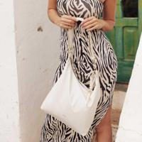 Dames schoudertas hobo nylon - creme - MŌSZ Kelly - thumbnail