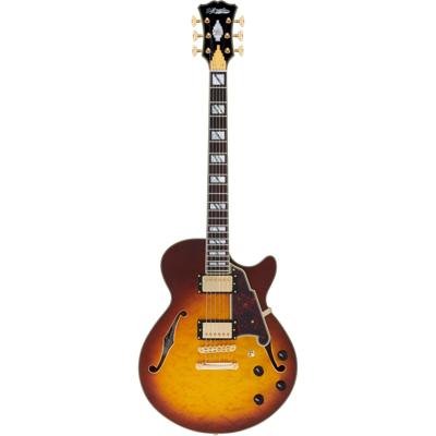D&apos;Angelico Excel SS XT stopbar Iced Tea Burst semi-akoestische gitaar