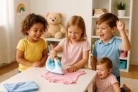 Speelgoedkleren Strijken 15 x 25 x 14 cm - thumbnail