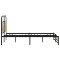 Bedframe zonder matras bewerkt hout sonoma eikenkleur 120x200cm - thumbnail