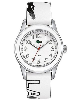 Lacoste horlogeband 2000520 / LC-11-3-18-0132 Leder Wit 20mm