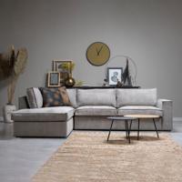 WOOOD Hoekbank 'Thomas' Links, kleur Groengrijs - thumbnail