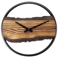 NeXtime NE-3263BR Forest Large Wandklok 45 cm Hout/Zwart - thumbnail