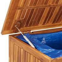 Tuinbox met wieltjes 150x50x58 cm massief acaciahout - thumbnail