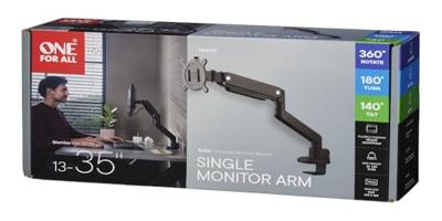 OneForAll DM 4110 Universele enkele monitorarm Monitorarm Zwart - thumbnail