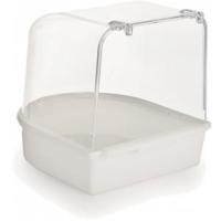 Badhuisje voor vogels wit - thumbnail