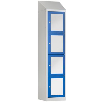 BASIC Locker met 4 doorzichtige deuren