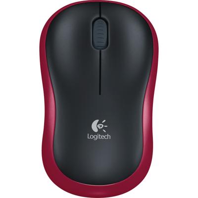 Logitech M185 Muis Radiografisch Optisch Rood 3 Toetsen 1000 dpi