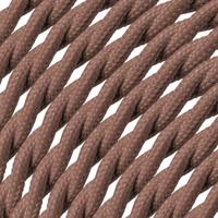 ROL 30 Meter strijkijzersnoer GEDRAAID BRUIN 3X0.75mm - thumbnail