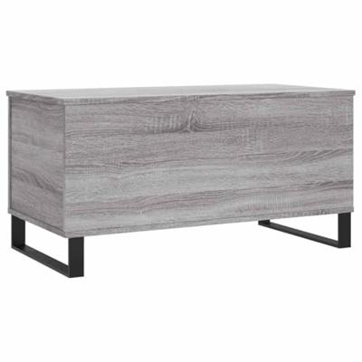 Salontafel 90x44,5x45 cm bewerkt hout grijs sonoma eikenkleurig - thumbnail