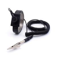 Quadrios ESD-armband Zwart Drukknop 10 mm - thumbnail