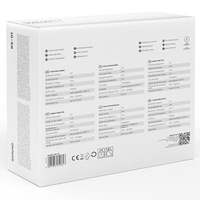 Savio RS-01 radio Draagbaar Zwart