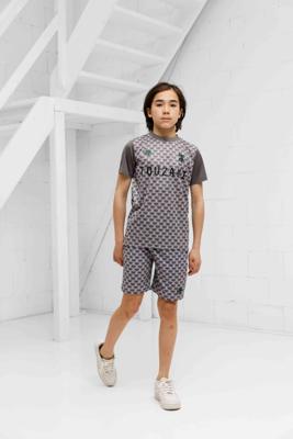 Touzani Hikarimono Voetbalshirt Kids Donkergrijs Zwart Touzani Hikarimono Voetbalshirt Kids Donkergrijs Zwart