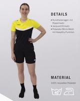 JAKO 6124D T-Shirt Iconic Dames - Zwart/Zachtgeel - 40 - thumbnail