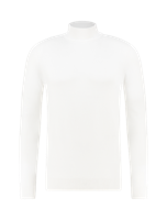 Pure White Essential Knit Mockneck - thumbnail