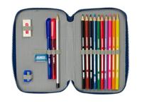 Schooletui met Accessoires Munich North Marineblauw 12.5 x 19.5 x 4 cm 29 Onderdelen - thumbnail
