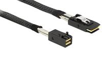 SAS kabel HD x 4 SFF 8643 stekker naar Mini SAS x 4 36 pin SFF 8087 stekker, 1 m, Delock® [83389] - thumbnail