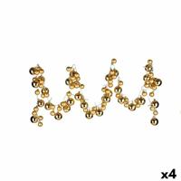 Kerstkrans Kerstballen LED Licht 2,36 m Gouden PVC (4 Stuks) - thumbnail