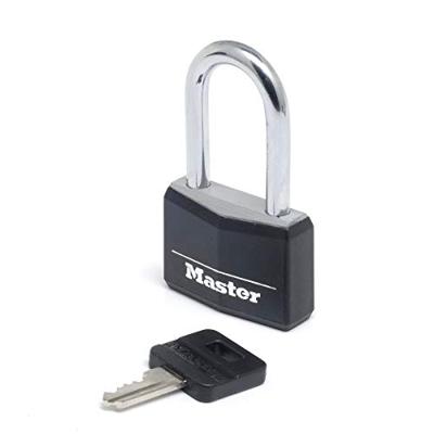 Masterlock Hangslot, 40mm, O6mm, lange beugel, zw - 9140EURDBLKLF 9140EURDBLKLF - thumbnail