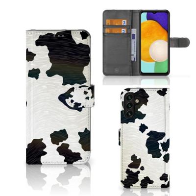 Samsung Galaxy A04s | Samsung Galaxy A13 5G | Telefoonhoesje | Met pasjeshouder | Koeienvlekken Samsung Galaxy A04s | Samsung Galaxy A13 5G | Telefoonhoesje | Met pasjeshouder | Koeienvlekken