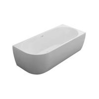 Go by Van Marcke D-Shape Design - halfvrijstaand bad - 180x80x60cm - hoek rechts - acryl - mat wit 20006161 - thumbnail
