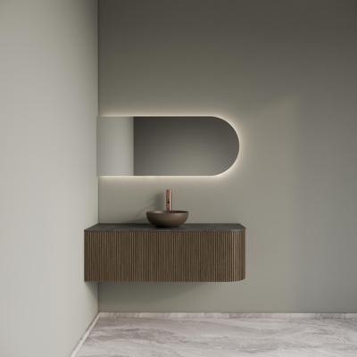 Badkamermeubelset Gliss Design Alluro 120 cm Links Ash Grey