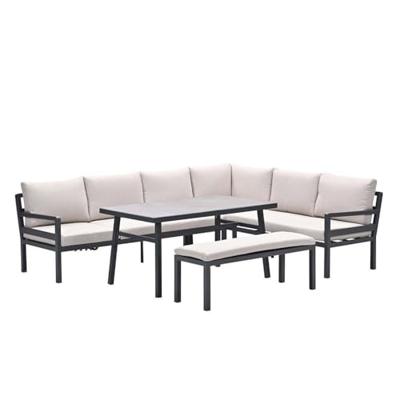 Corsica Lounge diningset Rechts Desert Sand Garden Impressions - Garden impressions