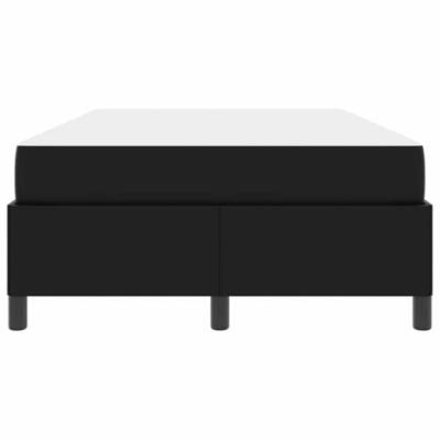 Bedframe met matras met matras Zwart 120 x 190 cm Kunstleer