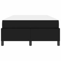 Bedframe met matras met matras Zwart 120 x 190 cm Kunstleer - thumbnail