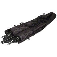 Walimex Achtergrondsysteemset 120-307 cm (2x stoffen achtergronden 2,85 x 6 m, 1 telescoopstang, 2 statieven en incl. transporttas) zwart en wit - thumbnail