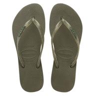 Havaianas - Slim logo metallic Rubber Dames - thumbnail