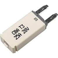 Hansor Circuit Breaker Mini, type 3. Manual Reset, 25A CBA3 Series 25A Zekeringautomaat standaard vlakzekering 25 A Wit 1 stuk(s) - thumbnail