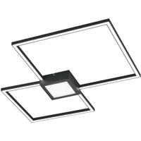 LED Plafondlamp - Trion Hydro - 28W - Warm Wit 3000K - Dimbaar - Vierkant - Mat Antraciet - Aluminium - thumbnail