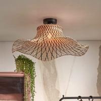 GOOD&MOJO Plafondlamp 'Ibiza' Bamboe, 65cm, kleur Naturel/Zwart - thumbnail