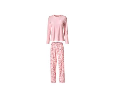 esmara Dames fleece pyjama (Lichtroze, L (44/46))