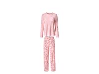 esmara Dames fleece pyjama (Lichtroze, L (44/46)) - thumbnail