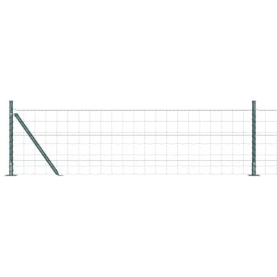 VidaXL Hek met paal groen 0,4 x 25 m staal en pvc VidaXL Hek met paal groen 0,4 x 25 m staal en pvc